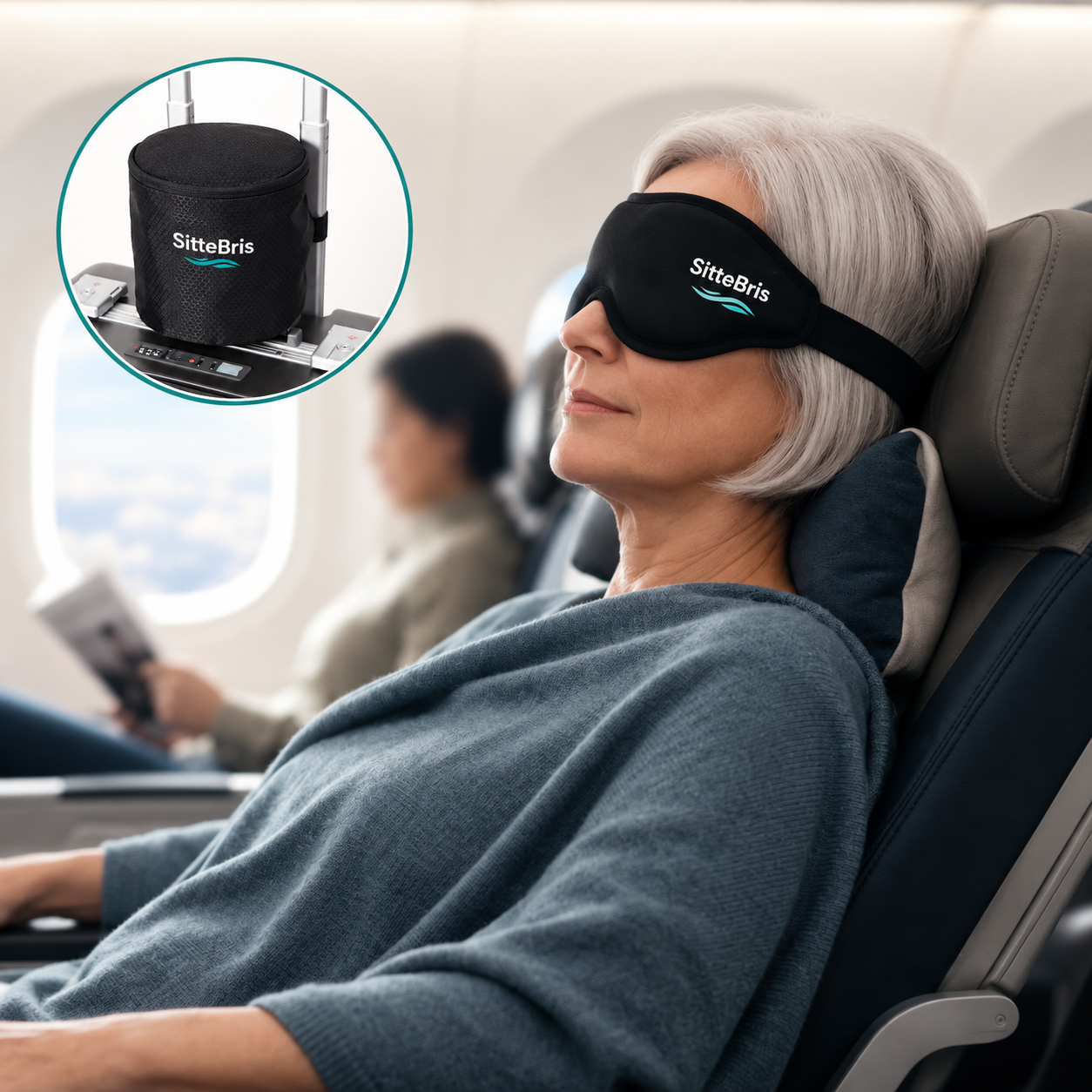 SitteBris Sovemaske – i bruk
