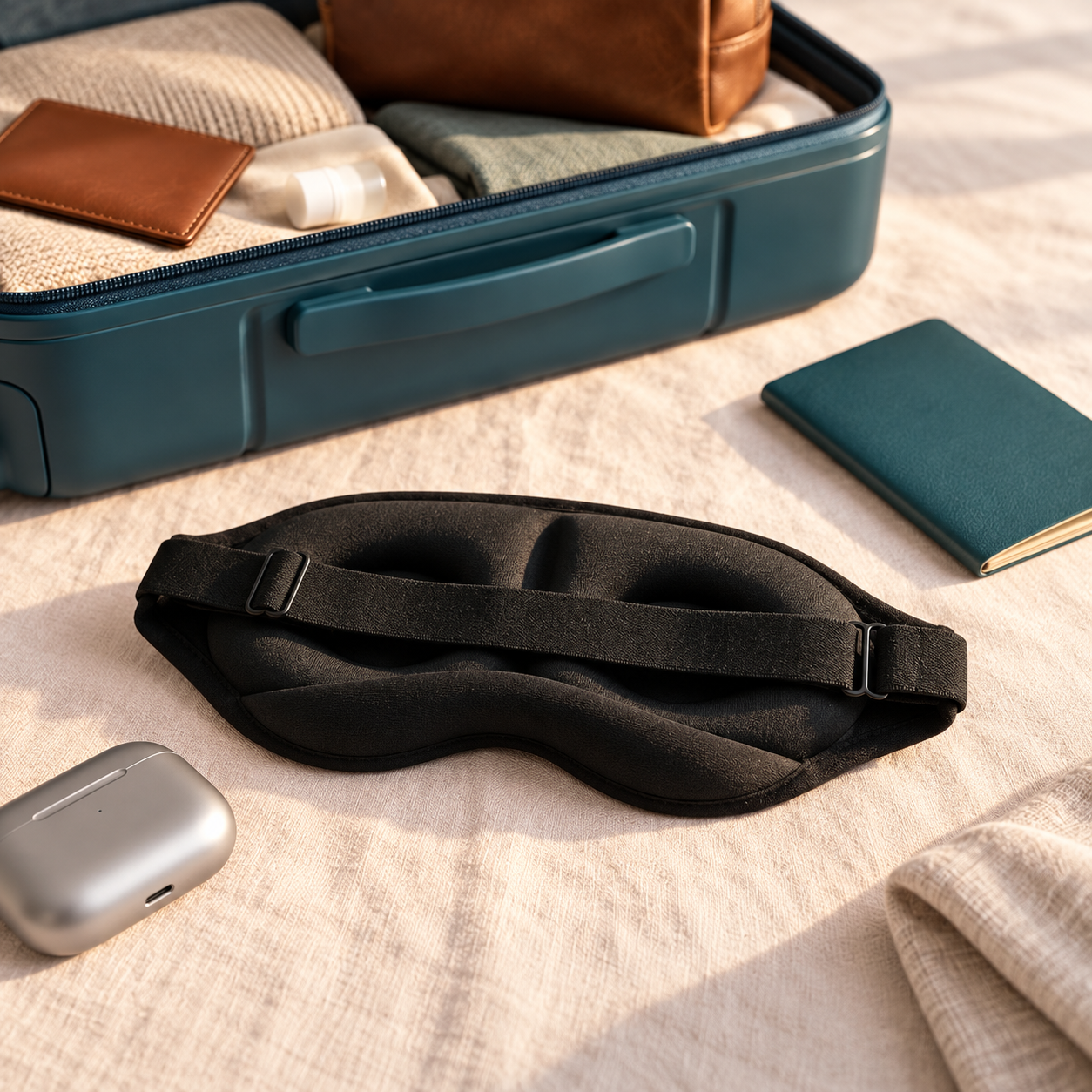 SitteBris Sovemaske – på reisen
